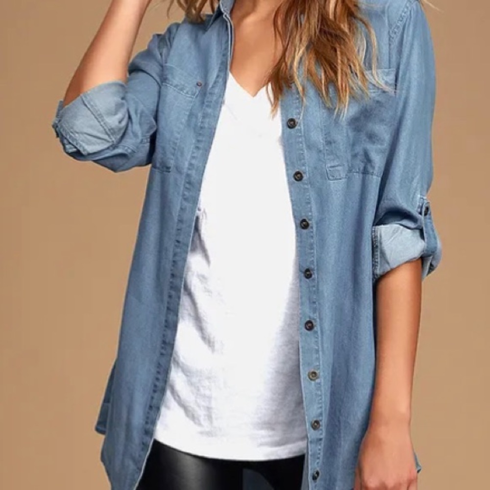 LULUS - Chambray Long Sleeve